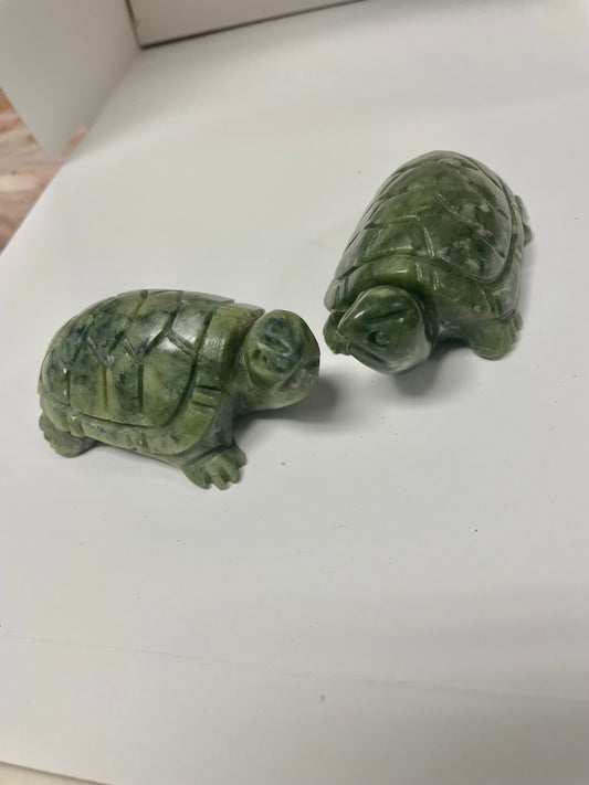 Natural Jade Turtle (palm size)