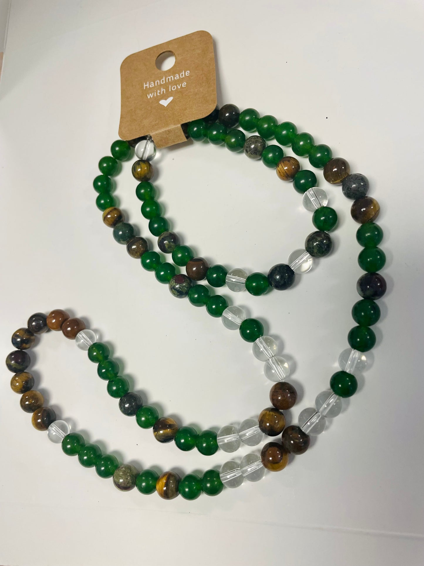 Abundance/ Stress Relief Gemstone Necklace & Bracelet Set