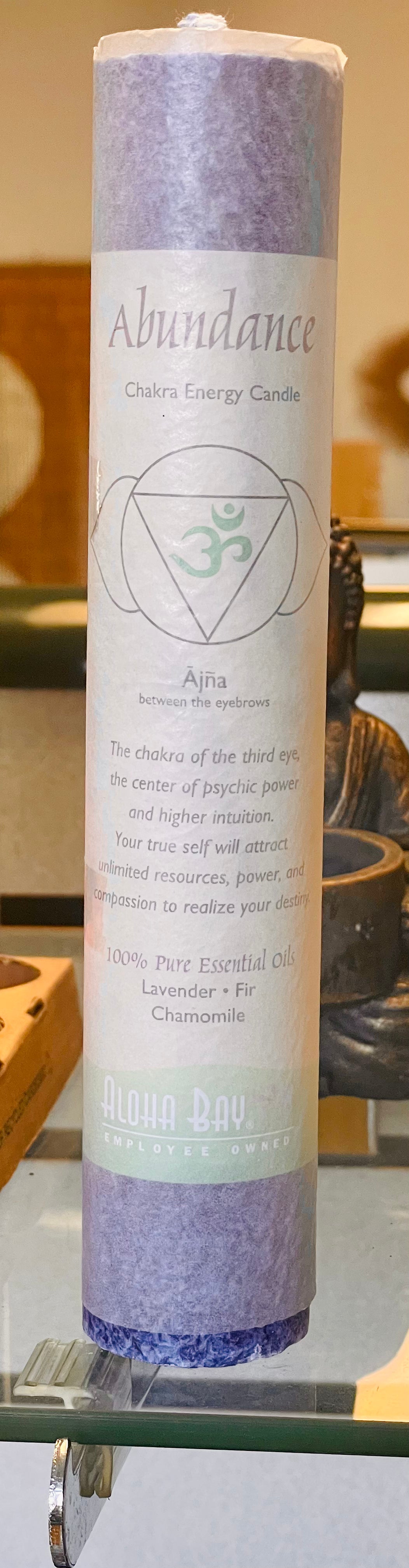 Third eye Chakra Pillar Candle