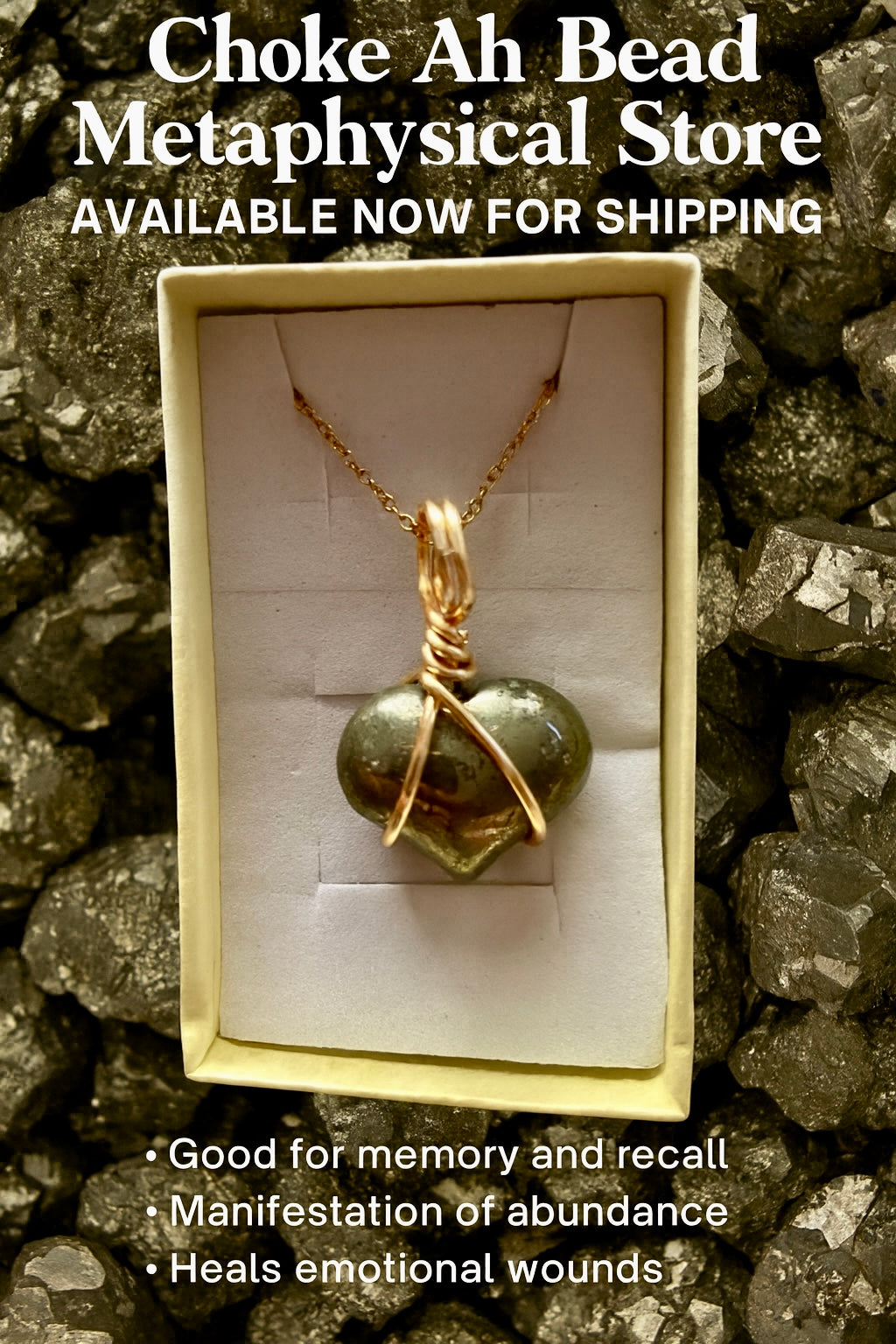 Pyrite Copper Heart♥️