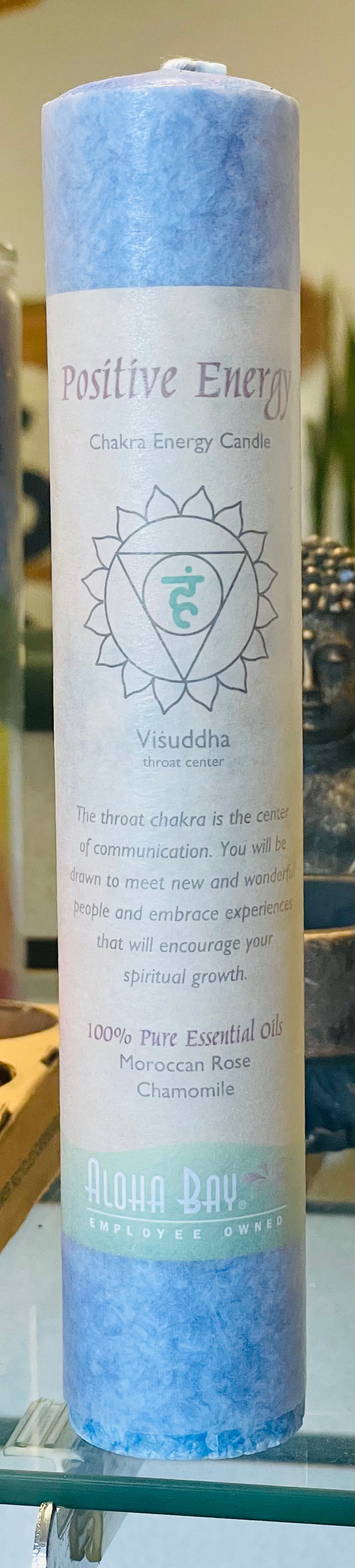 Throat Chakra Pillar Candle