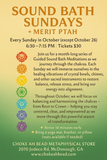 October- Guided Sound Meditations Sunday Series
