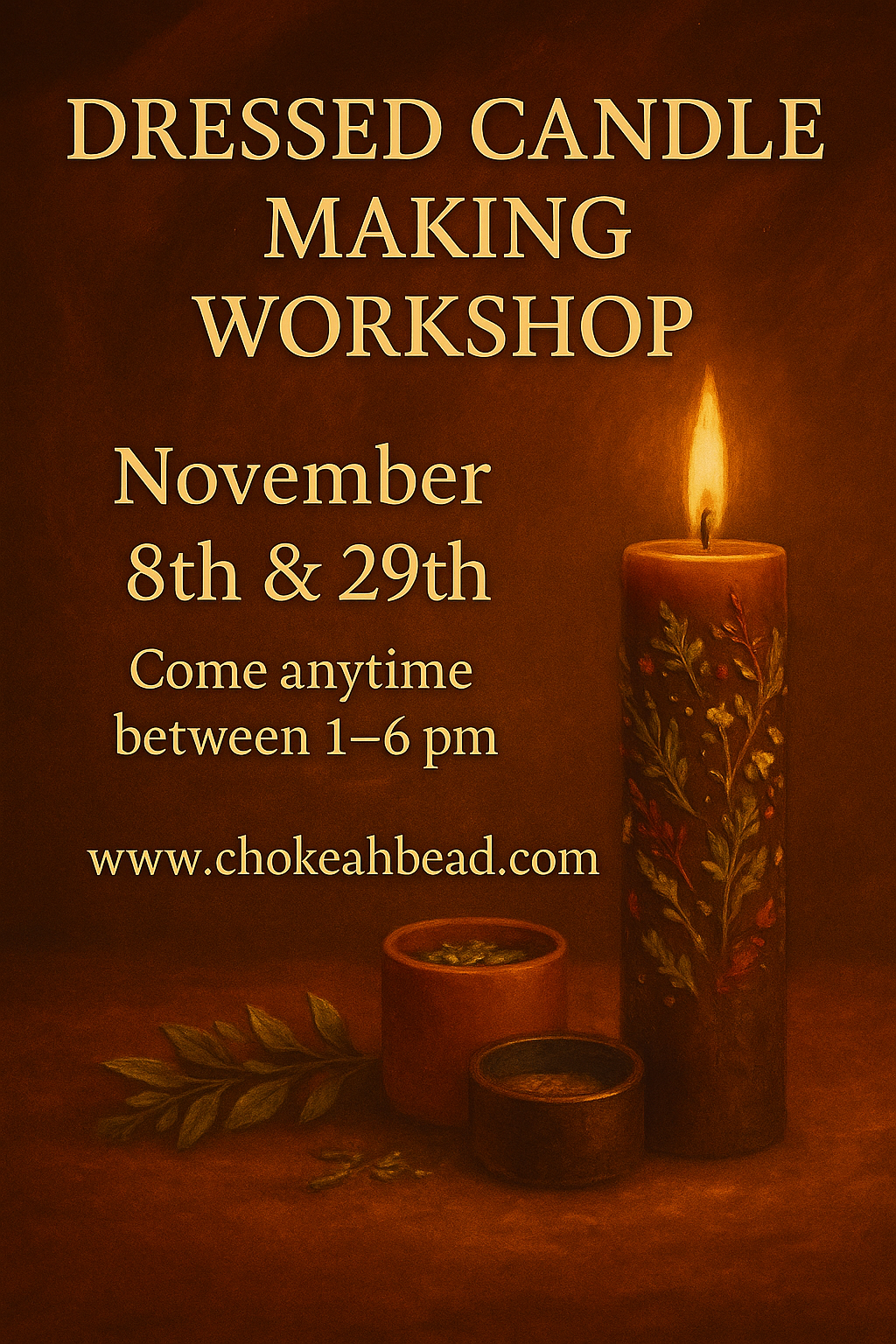 🕯️ Dressed Candle Creation Workshop
