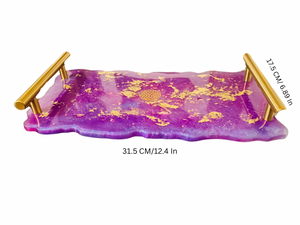 Alchemy Tray (purple and gold) (On Hand) (Already Made)