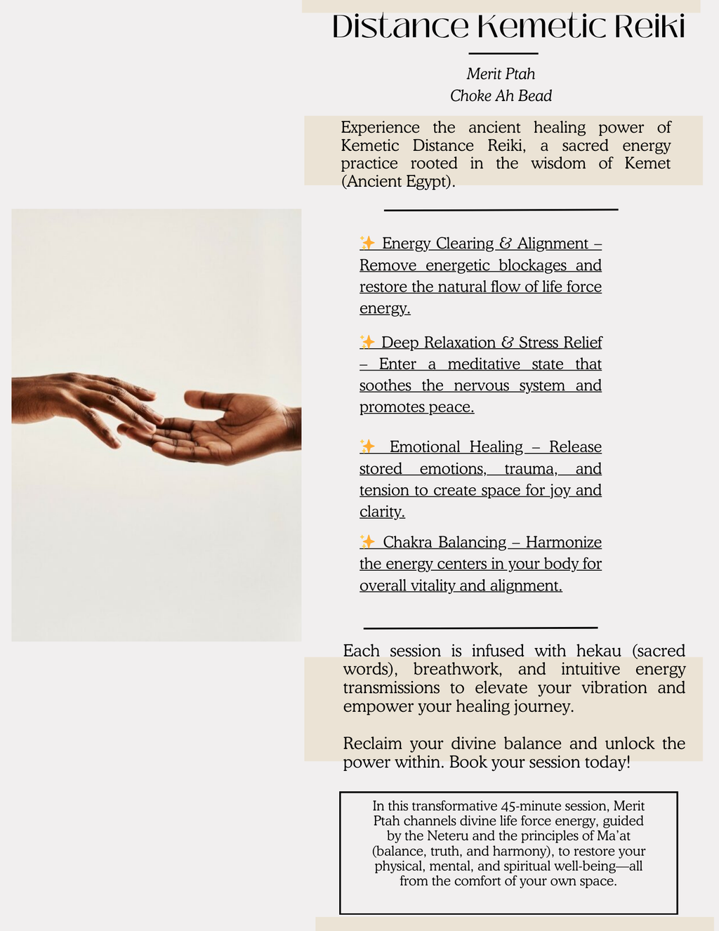 Distance/ Virtual Reiki Session