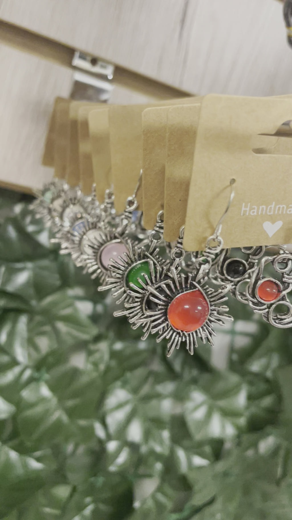 Sun & Moon Crystal Earrings