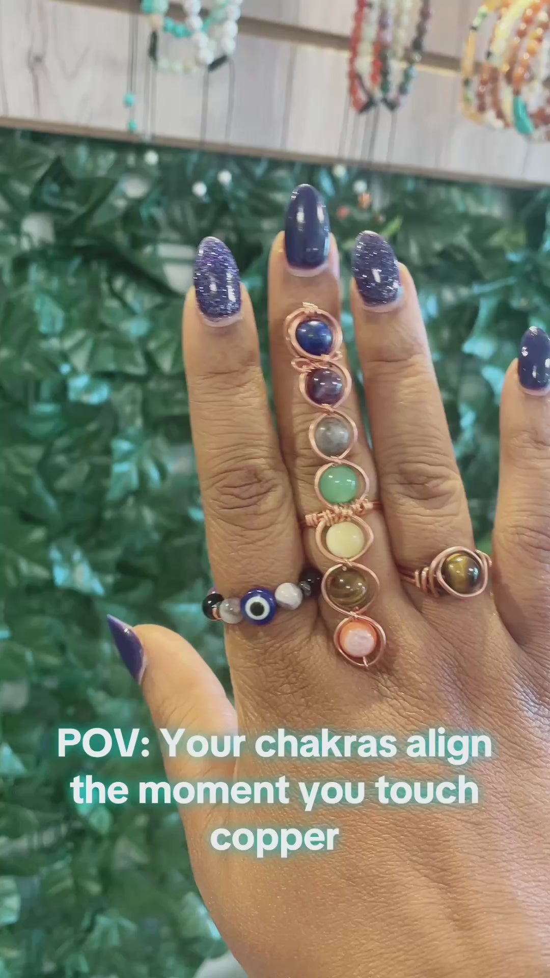 Chakra Adjustable Stack Ring