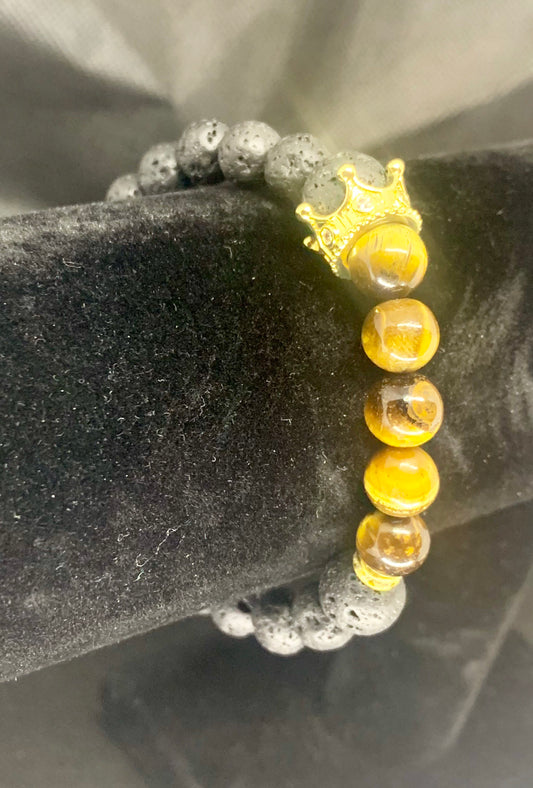 Tigers Eye Royalty Bracelet