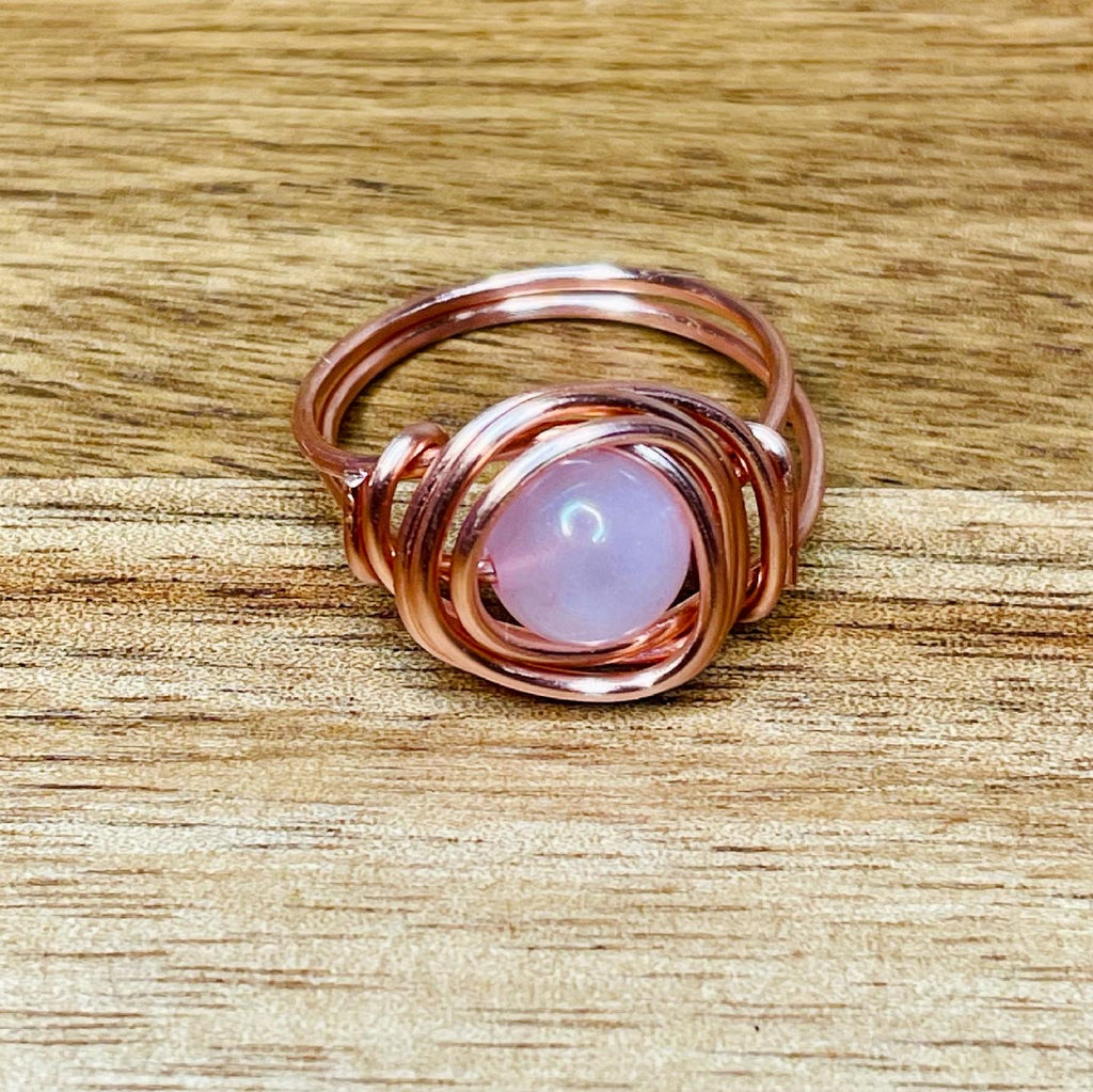 Copper gemstone rings
